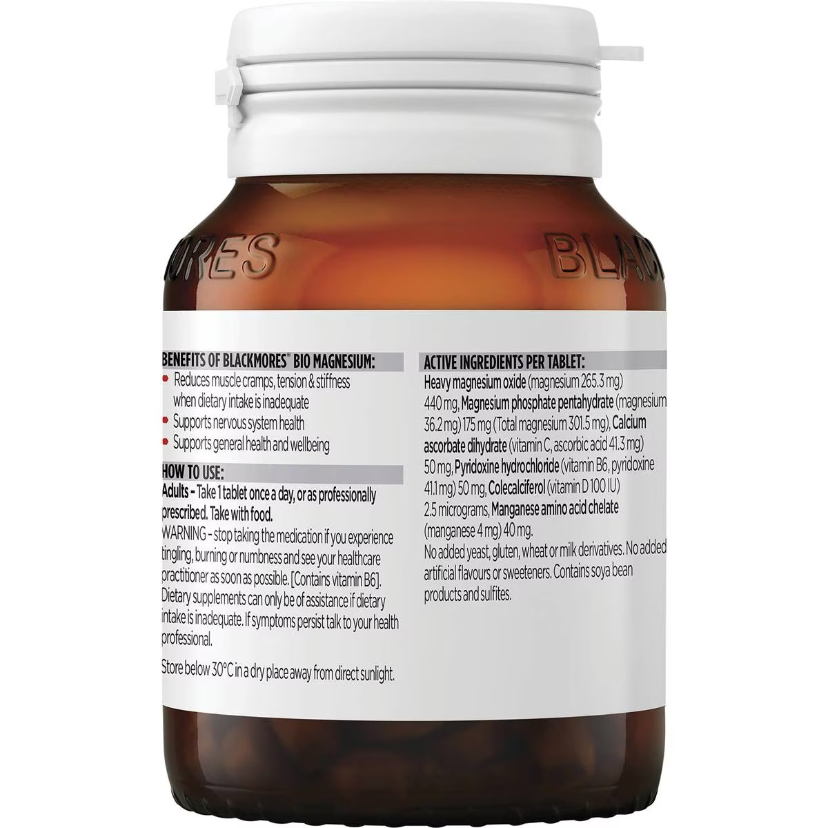 blackmores bio magnesium 50t
