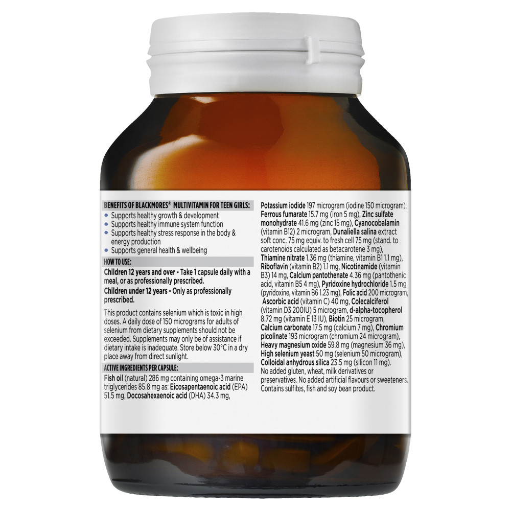 blackmores multivitamin for teen girl 60c