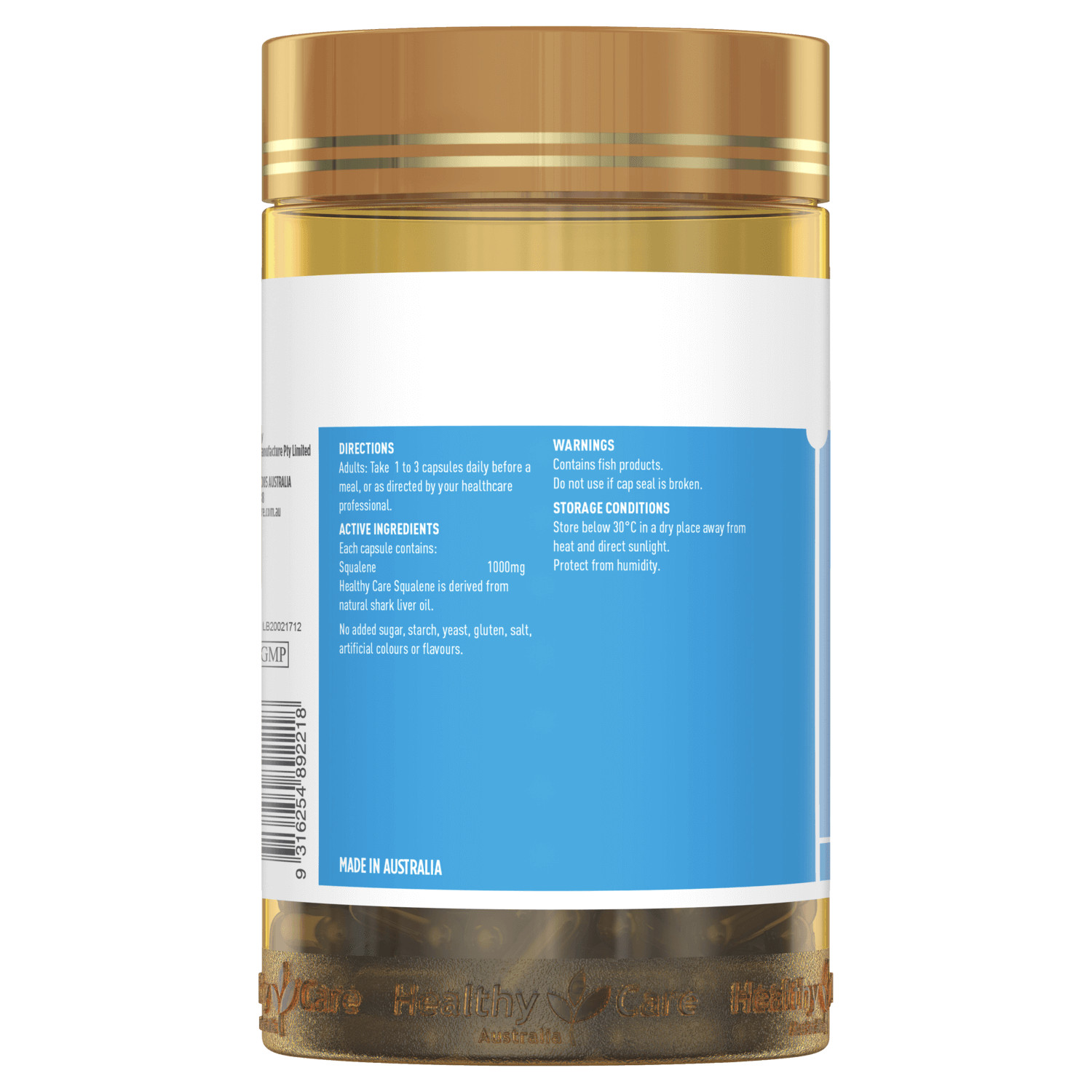 healthy care squalene 1000mg 200c