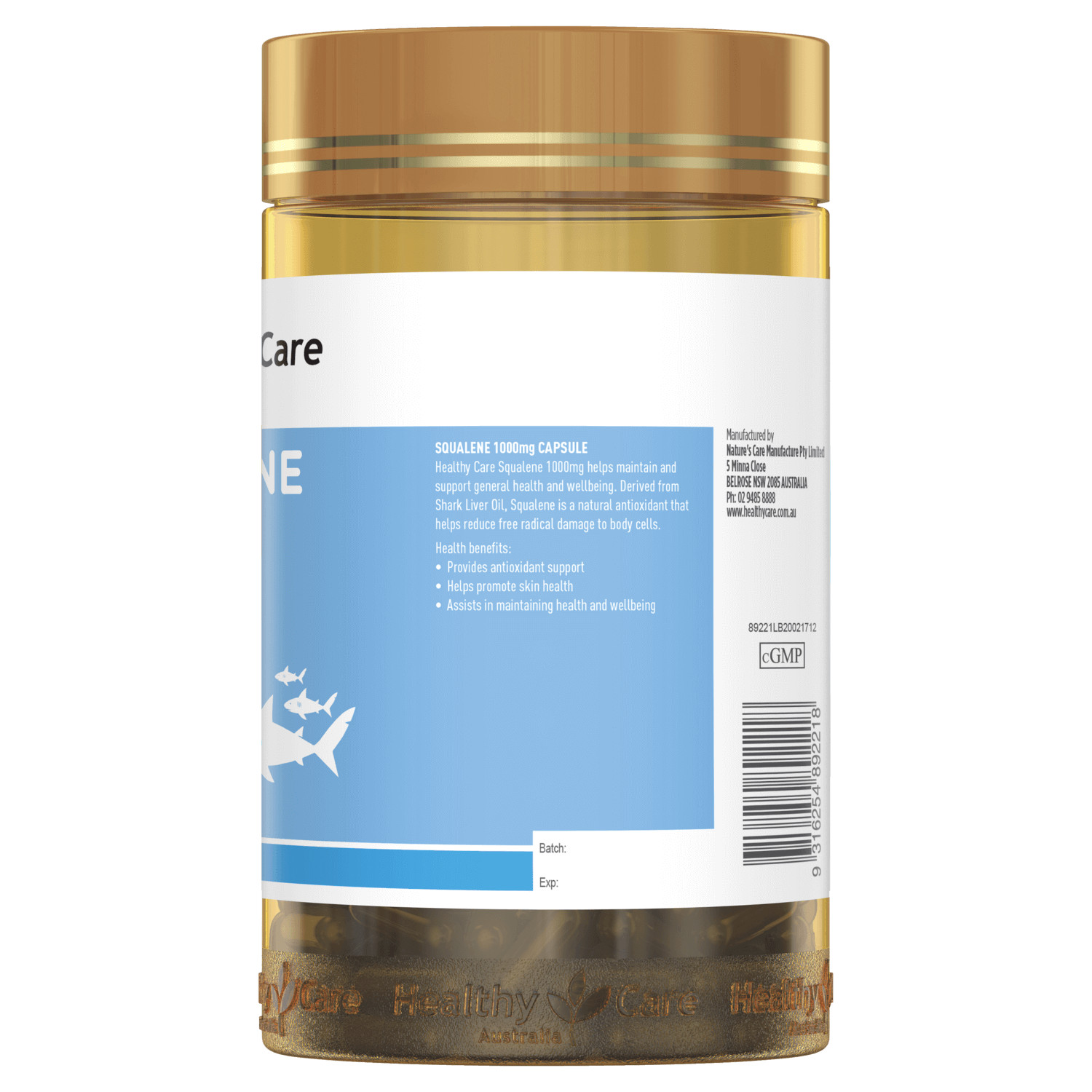healthy care squalene 1000mg 200c