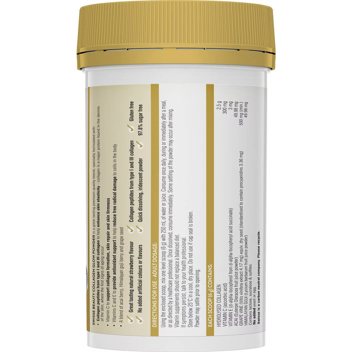 swisse collagen glow powder 120g