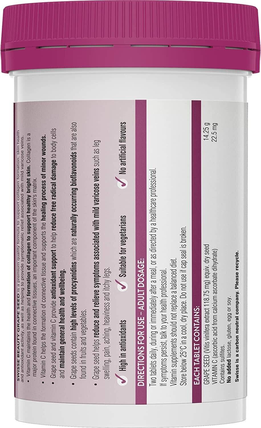 swisse grape seed 180t